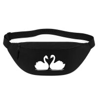 Bauchtasche Schwan Pärchen 2,5 Liter Black Crossbody...