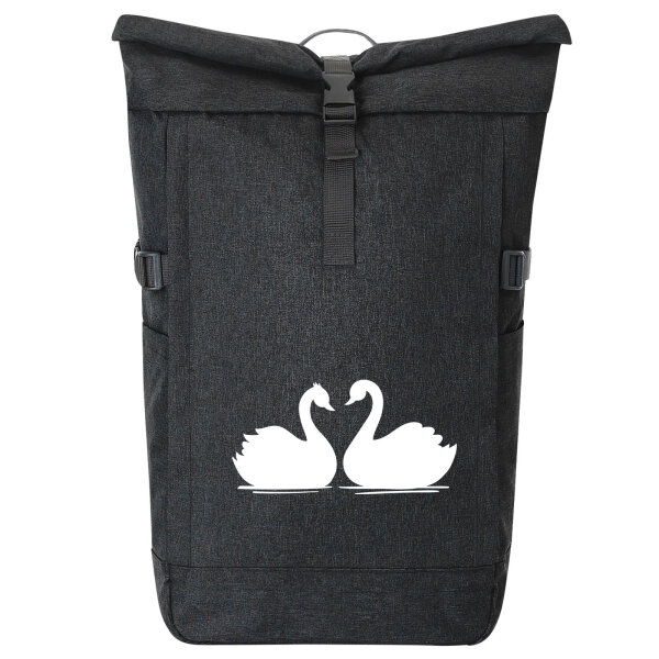 Kurierrucksack Schwan Pärchen 30-44 Liter Black Melange