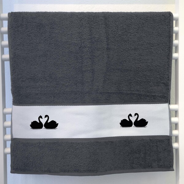 Handtuch Schwan Pärchen 50x100cm