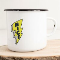 Emaille Tasse Nice Blitz Vintage 300ml
