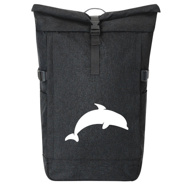 Kurierrucksack Delfin Silhouette 30-44 Liter Black Melange