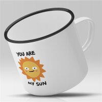 Emaille Tasse You are my sun Vintage 300ml