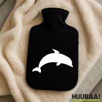 Wärmflasche Delfin Silhouette