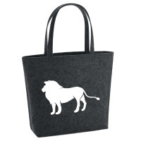 Filzshopper Löwe Silhouette 22 Liter Filztasche
