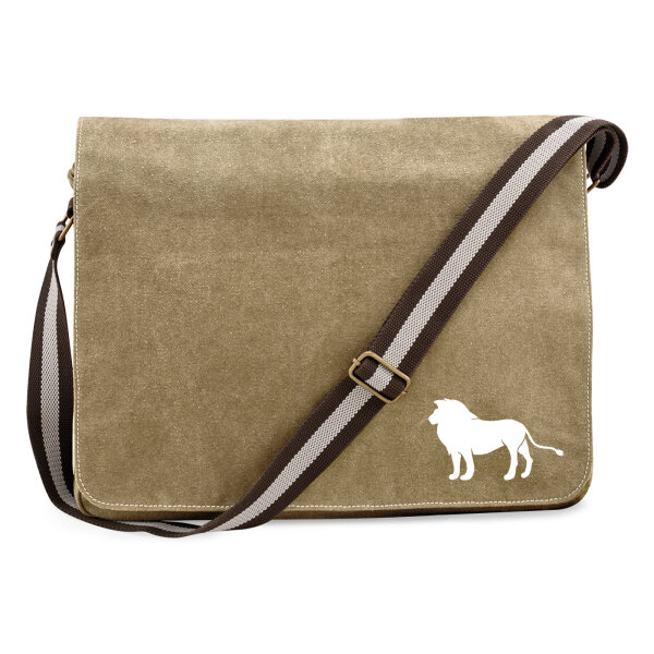 Umhängetasche Löwe Silhouette 14 Liter