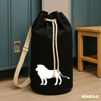 Seesack Löwe Silhouette 20 Liter Rucksack Black