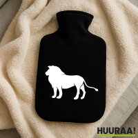 Wärmflasche Löwe Silhouette