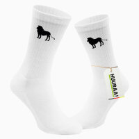 Socken Löwe Silhouette Größe 37/46 White...