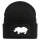 Beanie Nashorn Silhouette Black Mütze