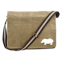 Umhängetasche Nashorn Silhouette 14 Liter