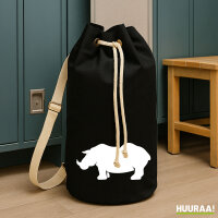 Seesack Nashorn Silhouette 20 Liter Rucksack Black