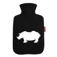 Wärmflasche Nashorn Silhouette