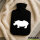 Wärmflasche Nashorn Silhouette