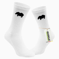 Socken Nashorn Silhouette Größe 37/46 White...