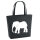 Filzshopper Elefant Silhouette 22 Liter Filztasche