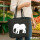 Filzshopper Elefant Silhouette 22 Liter Filztasche