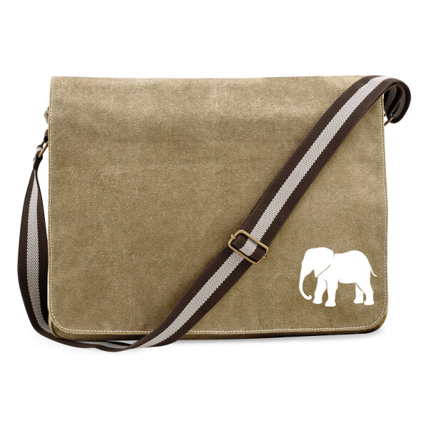 Umhängetasche Elefant Silhouette 14 Liter
