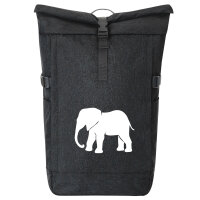 Kurierrucksack Elefant Silhouette 30-44 Liter Black Melange