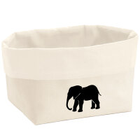 Organizer Elefant Silhouette Aufbewahrungskorb