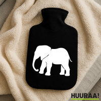 Wärmflasche Elefant Silhouette