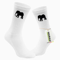 Socken Elefant Silhouette Größe 37/46 White...