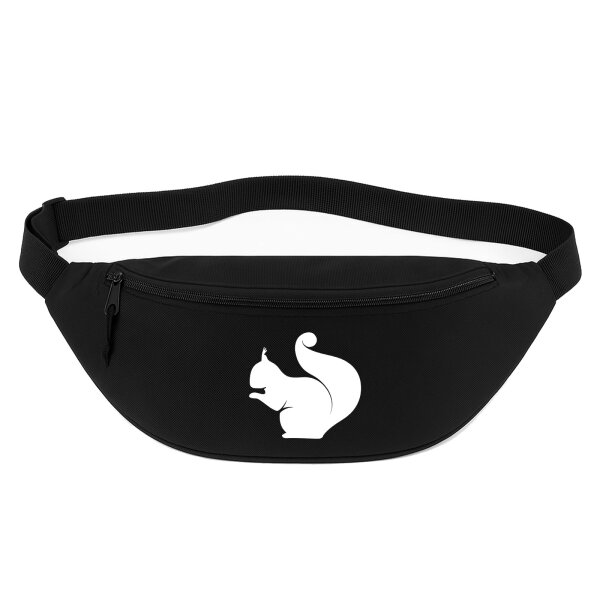 Bauchtasche Eichhörnchen Silhouette 2,5 Liter Black