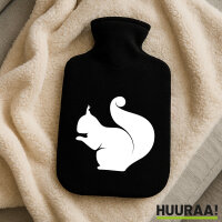 Wärmflasche Eichhörnchen Silhouette