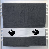 Handtuch Eichhörnchen Silhouette 50x100cm