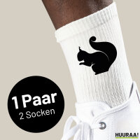 Socken Eichhörnchen Silhouette Größe...