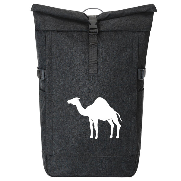 Kurierrucksack Dromedar Kamel Silhouette 30-44 Liter Black Melange