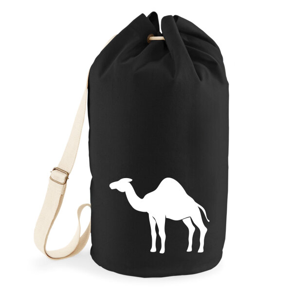 Seesack Dromedar Kamel Silhouette 20 Liter Rucksack Black