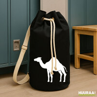 Seesack Dromedar Kamel Silhouette 20 Liter Rucksack Black