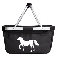 Einkaufskorb faltbar Pferd Silhouette 20 Liter Tragekorb...