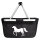 Einkaufskorb faltbar Pferd Silhouette 20 Liter Tragekorb Black