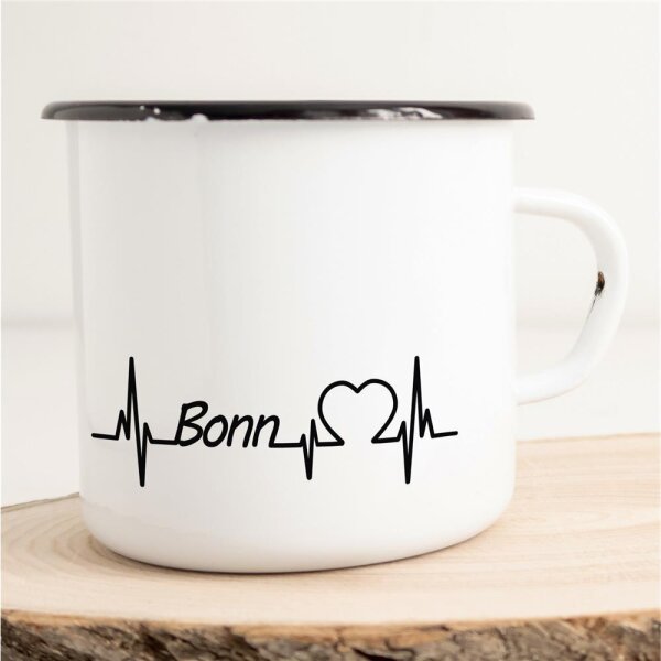 Emaille Tasse Bonn Vintage 300ml
