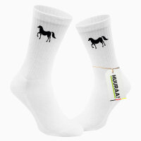 Socken Pferd Silhouette Größe 37/46 White Motiv Tennissocken
