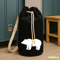 Seesack Bär Silhouette 20 Liter Rucksack Black