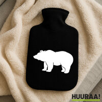 Wärmflasche Bär Silhouette
