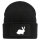 Beanie Hase Kaninchen Silhouette Black Mütze