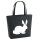 Filzshopper Hase Kaninchen Silhouette 22 Liter Filztasche
