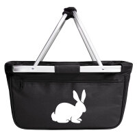Einkaufskorb faltbar Hase Kaninchen Silhouette 20 Liter...