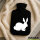 Wärmflasche Hase Kaninchen Silhouette
