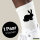 Socken Hase Kaninchen Silhouette Größe 37/46 White Motiv Tennissocken
