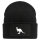 Beanie Kangaroo Silhouette Black Mütze