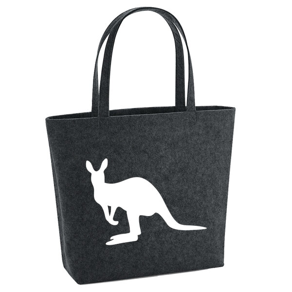 Filzshopper Kangaroo Silhouette 22 Liter Filztasche
