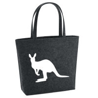 Filzshopper Kangaroo Silhouette 22 Liter Filztasche