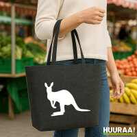 Filzshopper Kangaroo Silhouette 22 Liter Filztasche