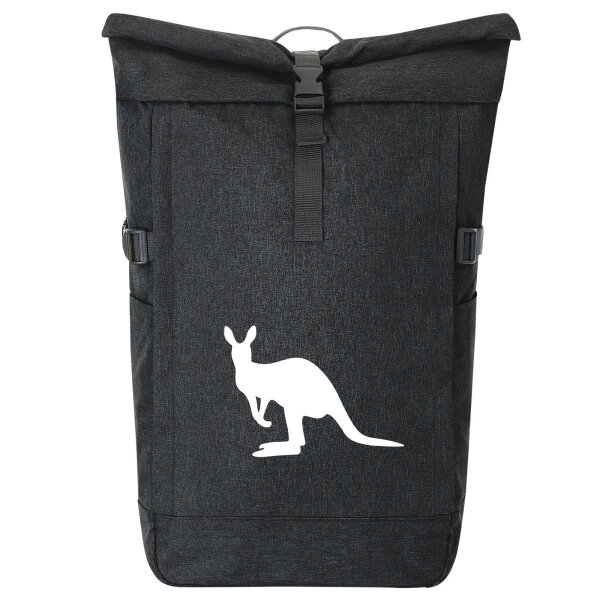 Kurierrucksack Kangaroo Silhouette 30-44 Liter Black Melange