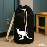 Seesack Kangaroo Silhouette 20 Liter Rucksack Black