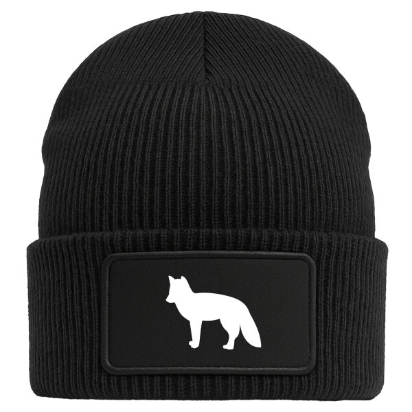 Beanie Fuchs Silhouette Black Mütze